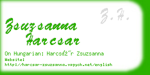 zsuzsanna harcsar business card